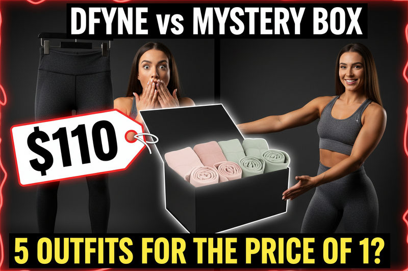 DFYNE alternative - get more high-quality activewear pieces for less with mystery box