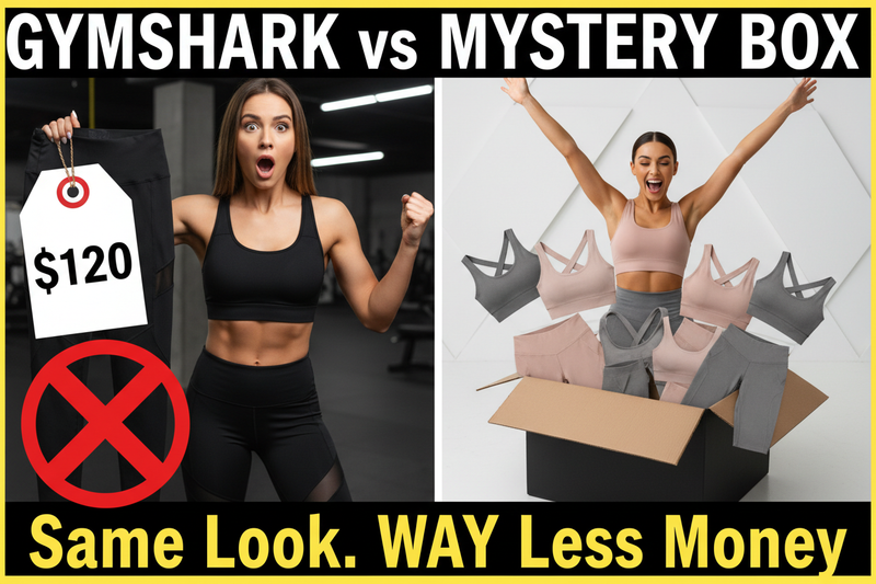 Best Gymshark alternative - affordable premium activewear sets from mystery box