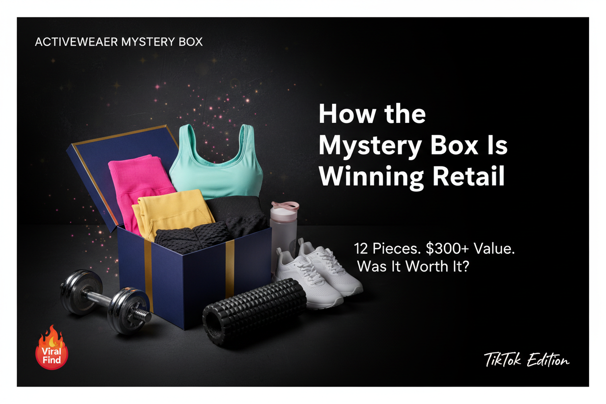 How activewear mystery boxes are winning retail - the model reshaping how women shop for gymwear