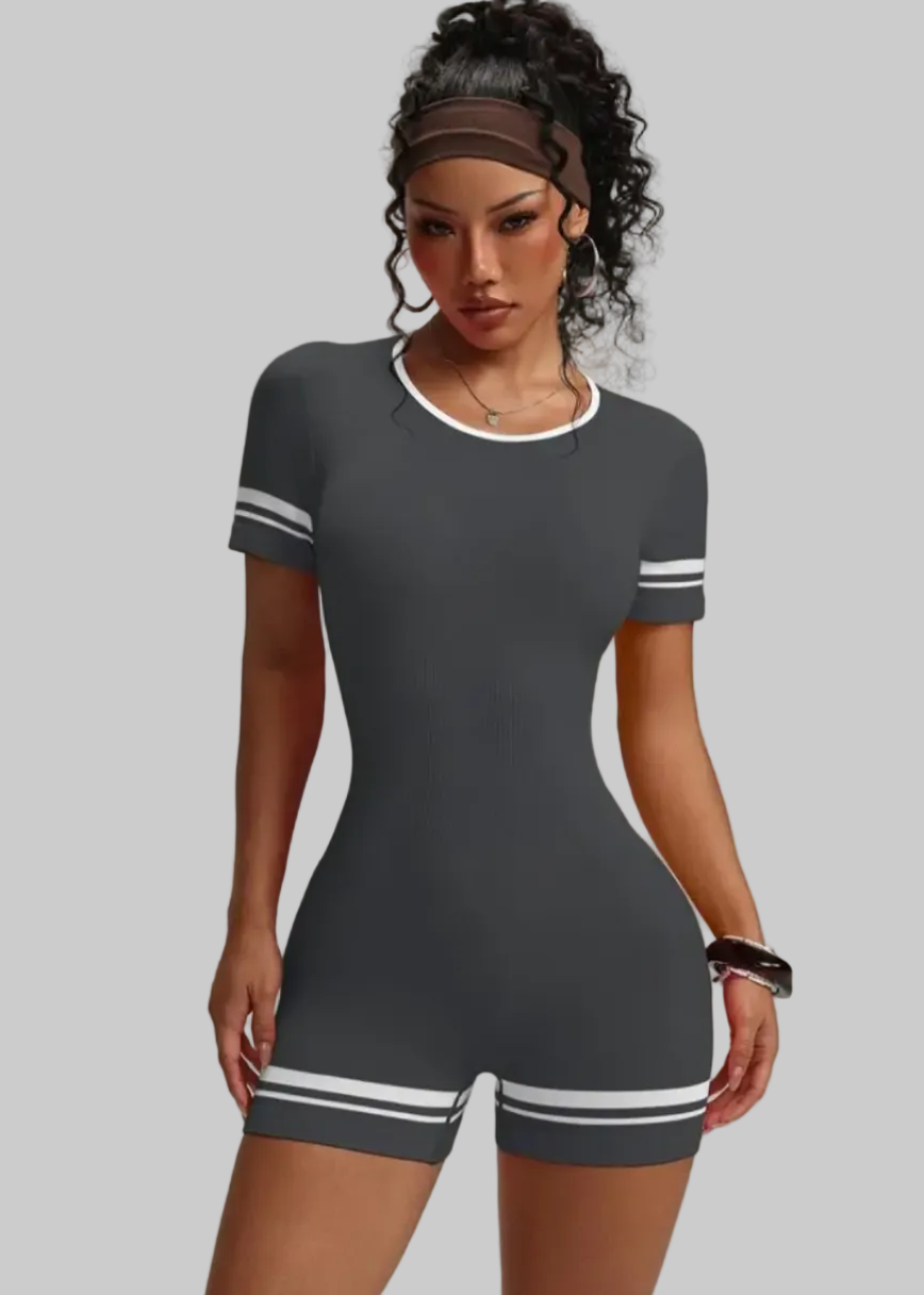 Thigh High Sock Romper Shorts