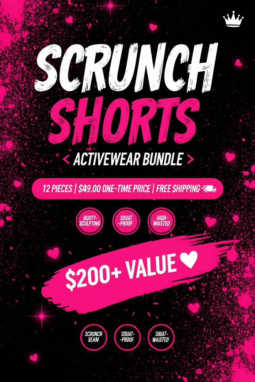 12PC Scrunch Shorts – 4:5 Ad