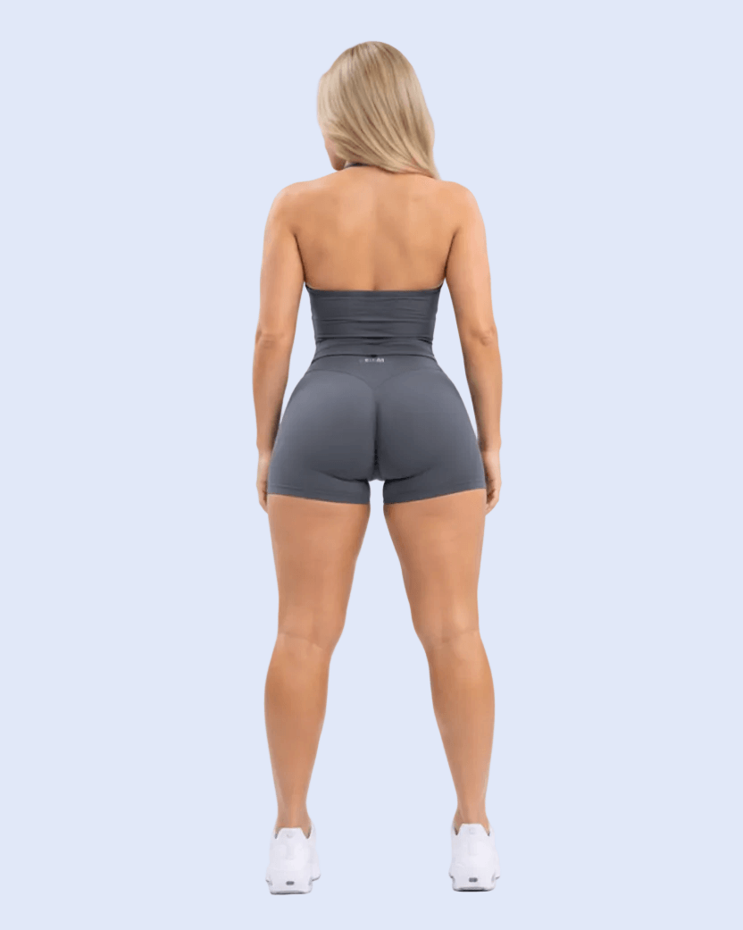 Effect Strappy Halter Top — Graphite