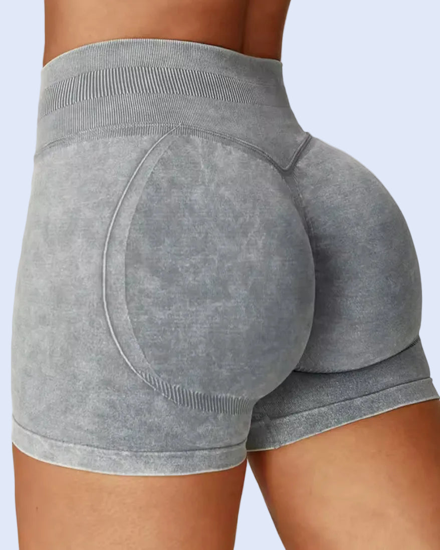 Effect Stonewash Scrunch Shorts - ActivewearBox.com