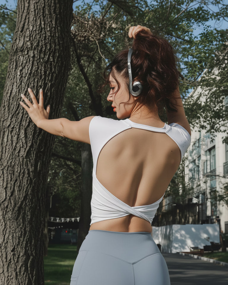 NKD Sleeveless Open Back Top