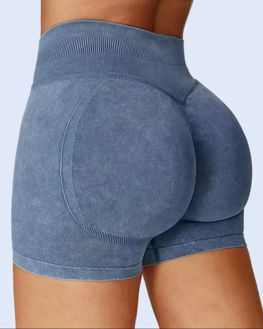 Effect Stonewash Scrunch Shorts - ActivewearBox.com