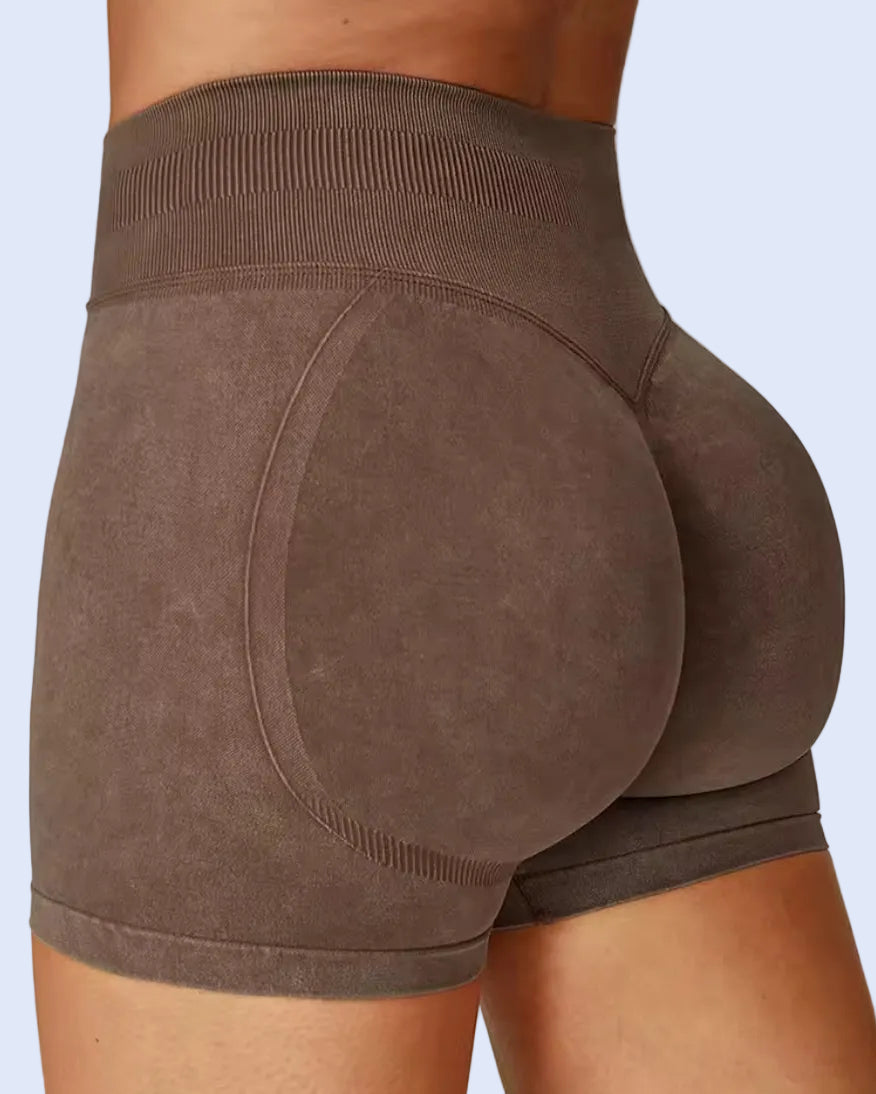 Effect Stonewash Scrunch Shorts - ActivewearBox.com
