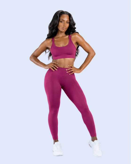 Sculpt Invisible Scrunch Leggings — Hibiscus