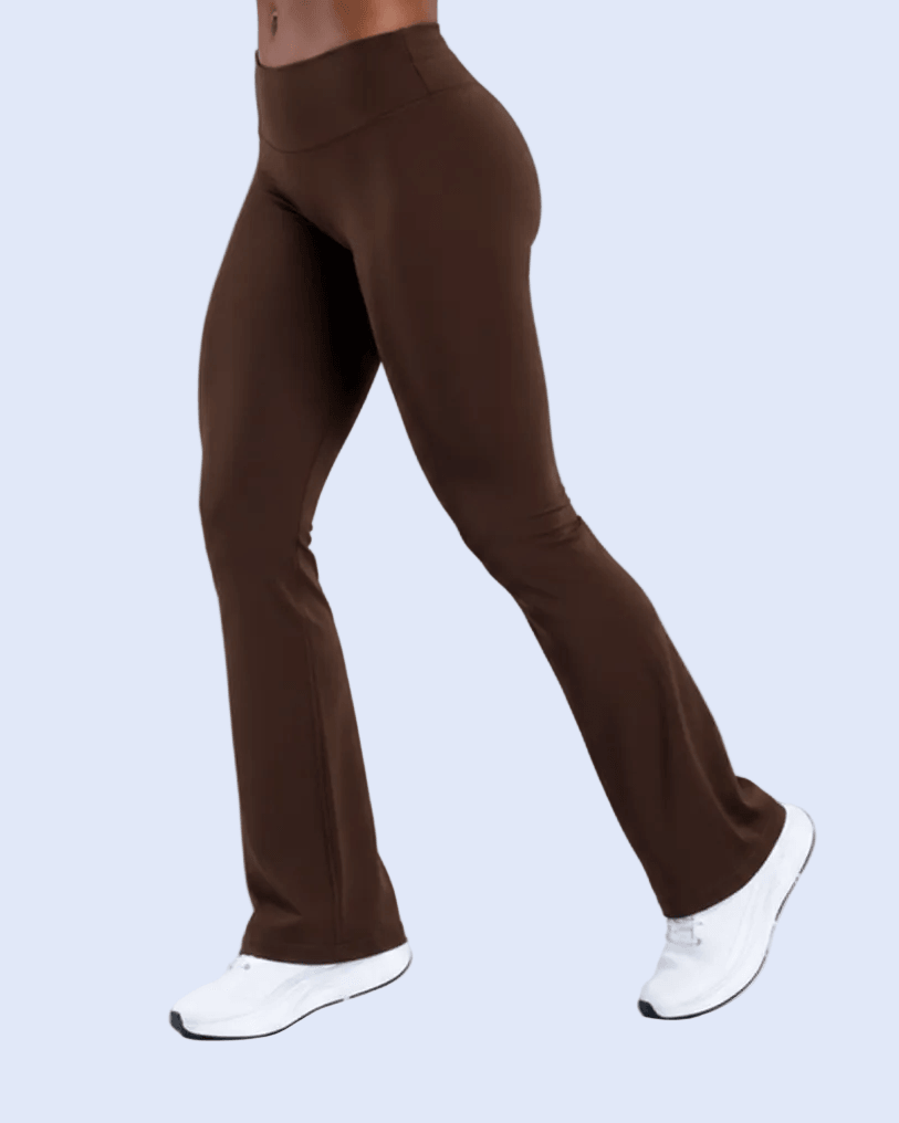 Effect Flare Scrunch Leggings — Espresso