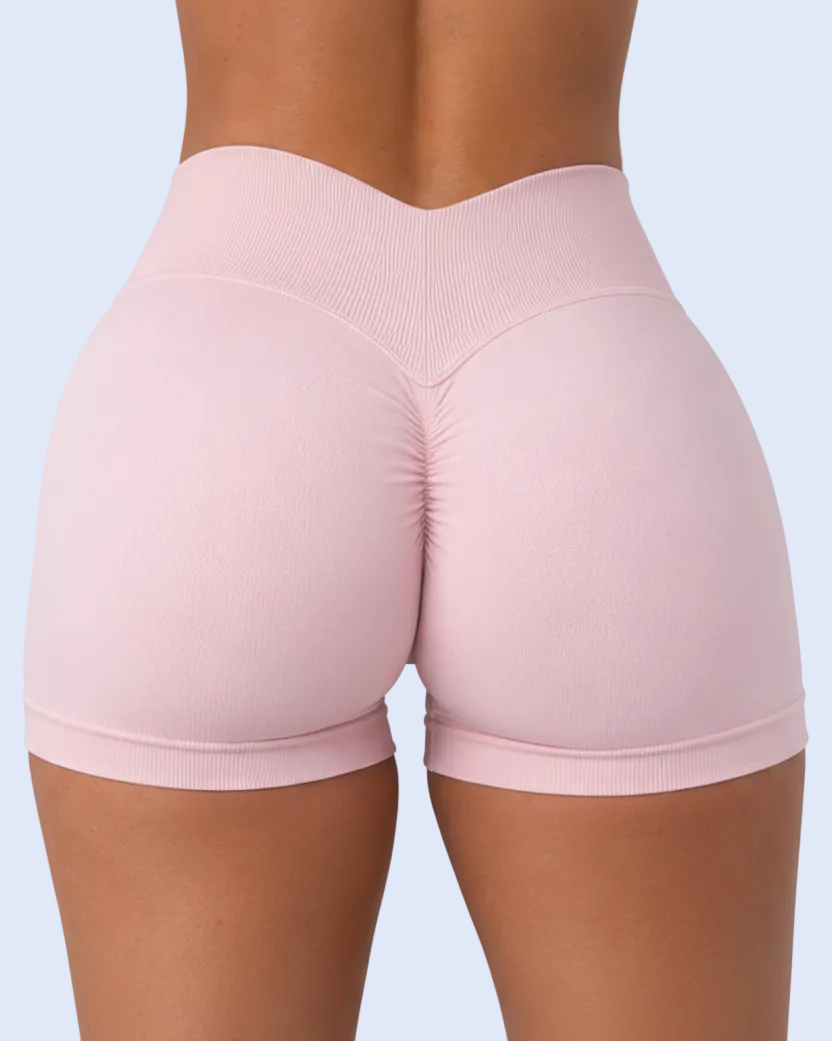 Effect V-Back Shorts - Soft Pink