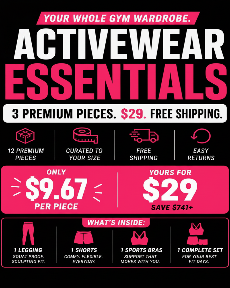 Activewear Essentials Bundle – 3 Pieces | $29