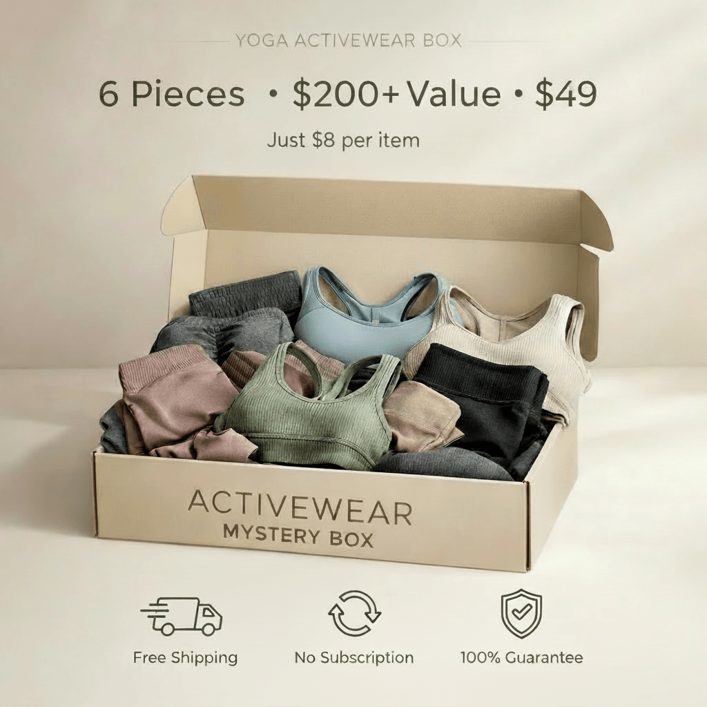 Yoga Activewear Mystery Box - 6 Pieces