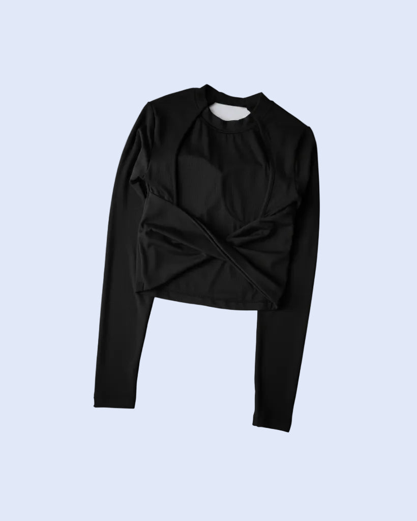 NKD Long Sleeve Open Back Top