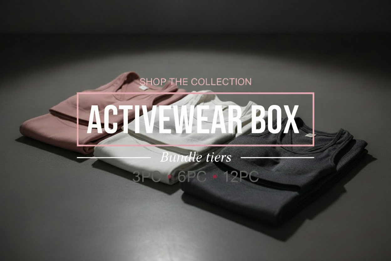 Activewear Box Banner – #FF69B4