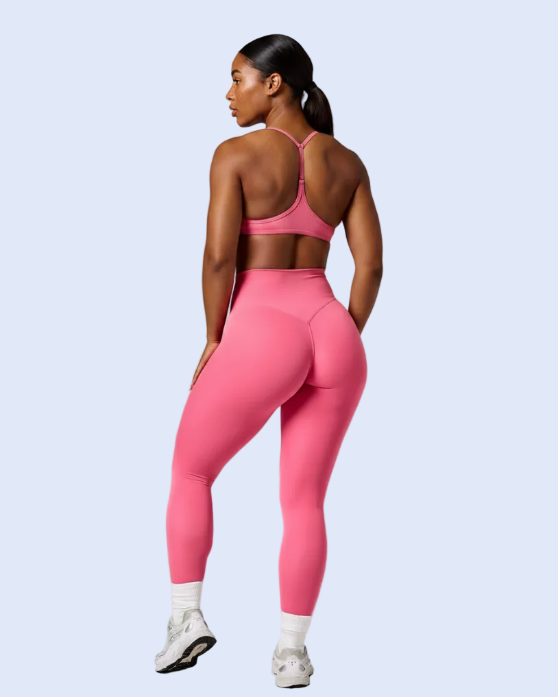 Back full body - Pink Leggings Brown Skin v2