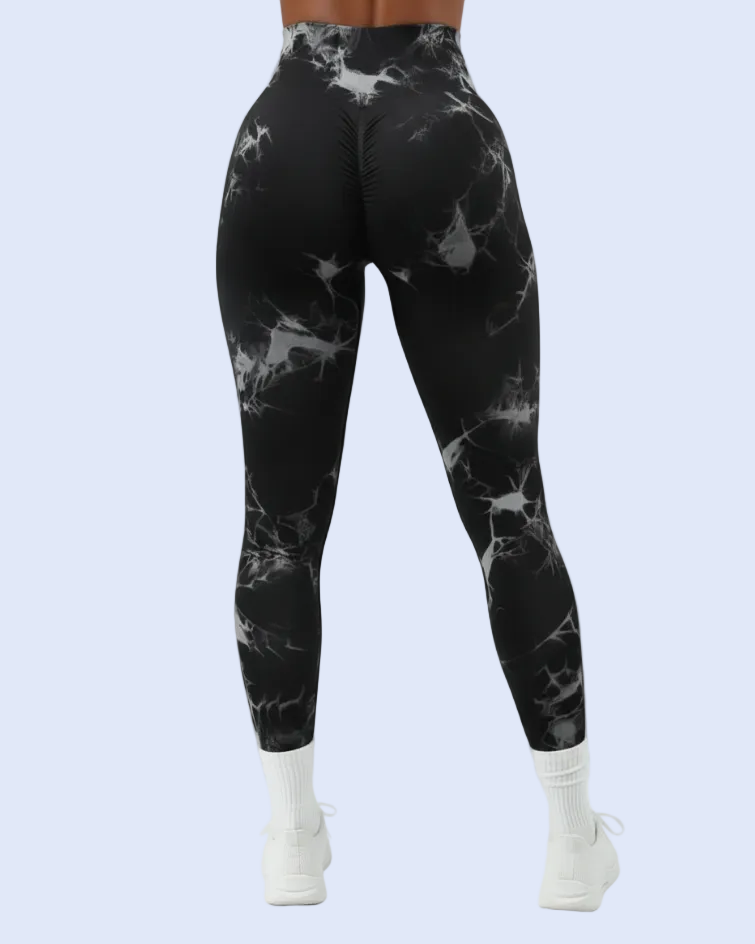 Back Scrunch – Black Lightning Splatter