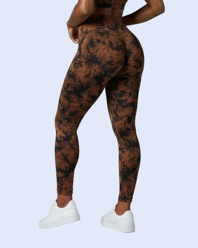 Back View – Chocolate Brown Leggings