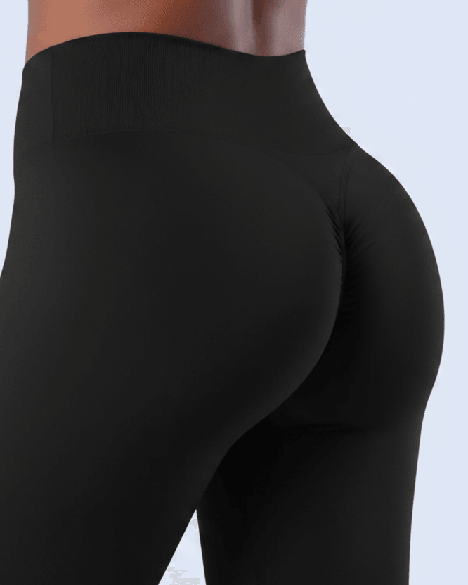 Black Leggings Back Crop
