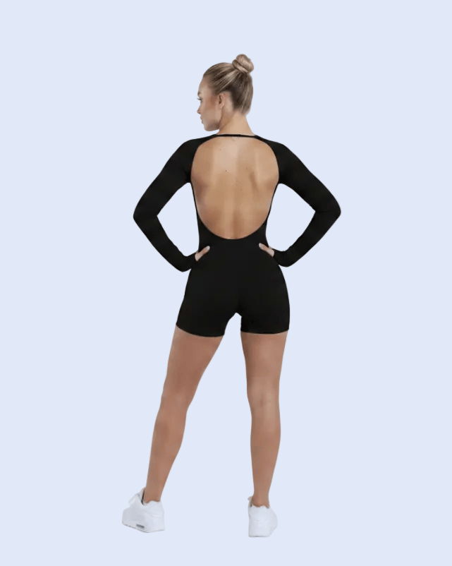 Black Romper - Full Back Standing (Air Max)