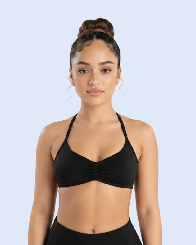 Black Sports Bra - Front