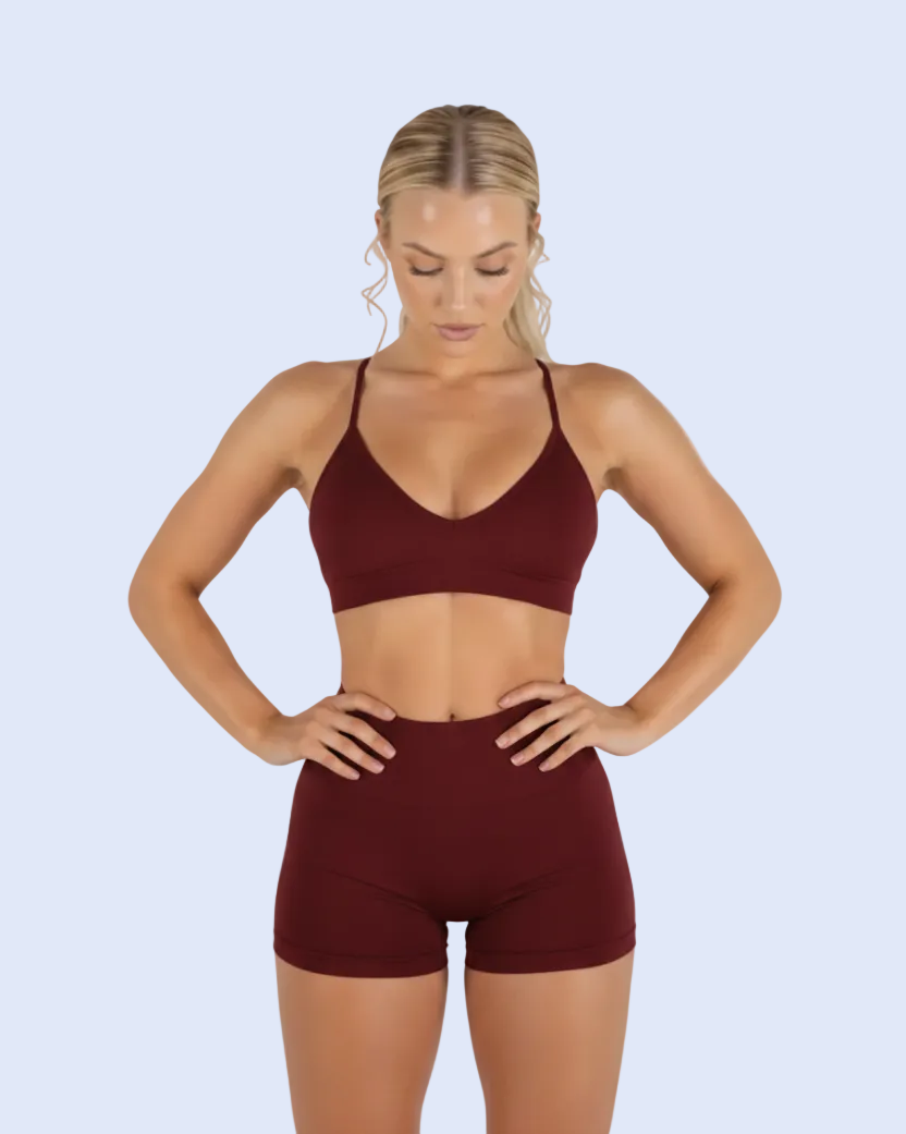 Burgundy Front Red Base