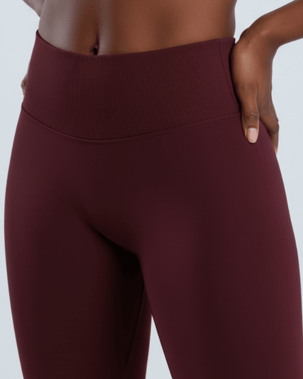 Burgundy Front Waistband Detail