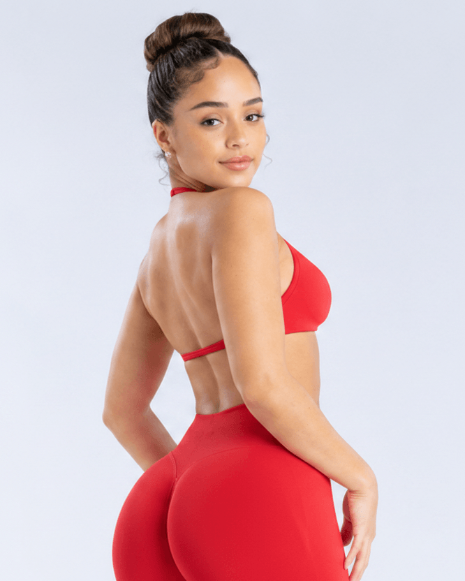 Candy Apple Red Back Over Shoulder