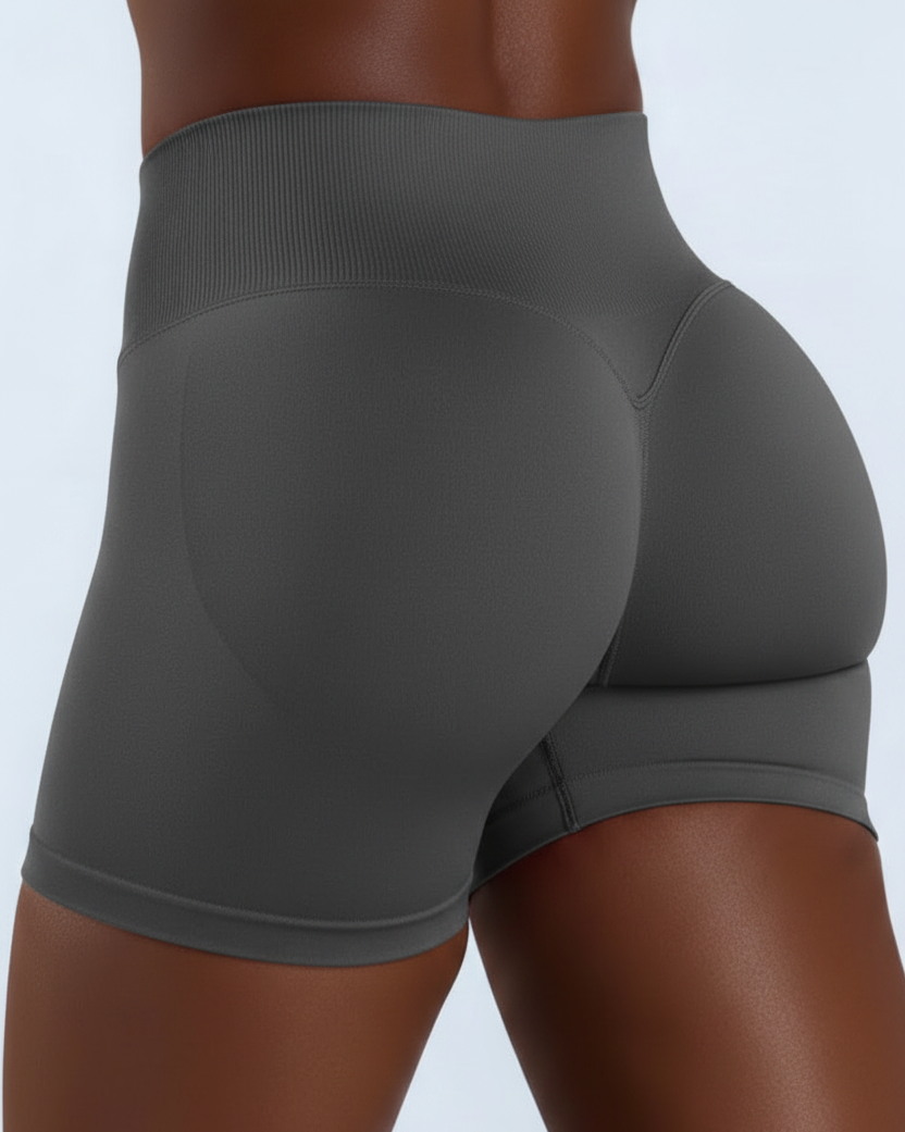Charcoal Gray – Back Close-Up Scrunch