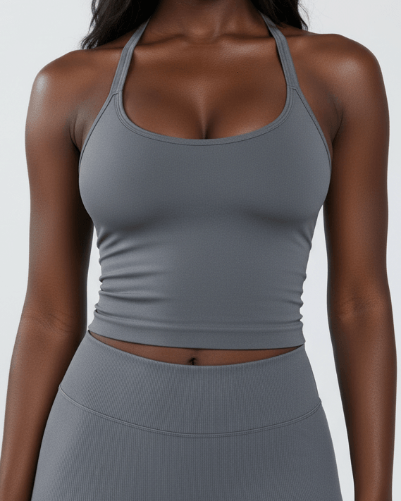 Charcoal Neckline Detail