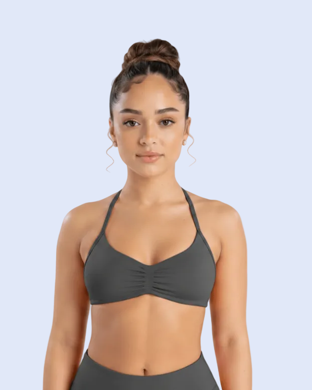 Charcoal Sports Bra