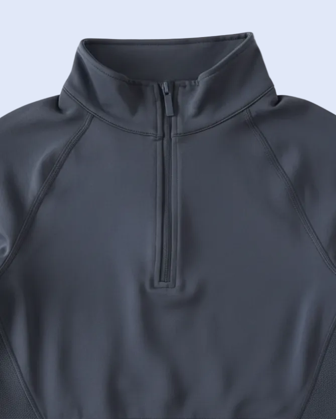 Dark Gray - Zipper Collar