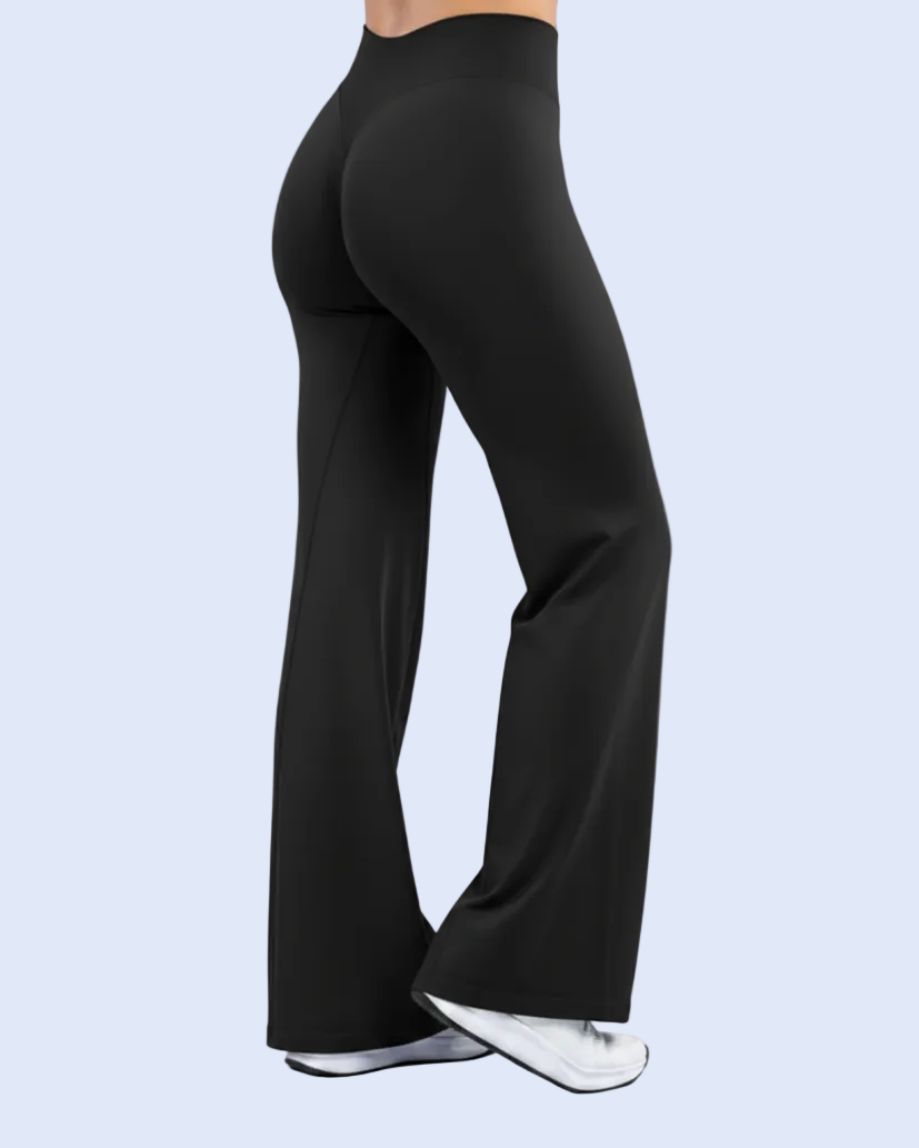 Defy Wide Leg - Black - Back 3/4