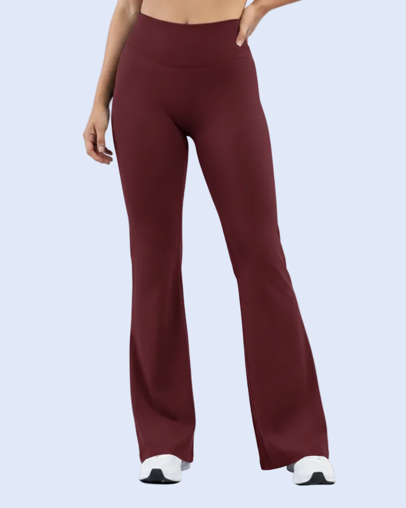 Defy Wide Leg - Burgundy - Front Hero