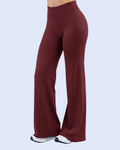 Defy Wide Leg - Burgundy - Side 3/4