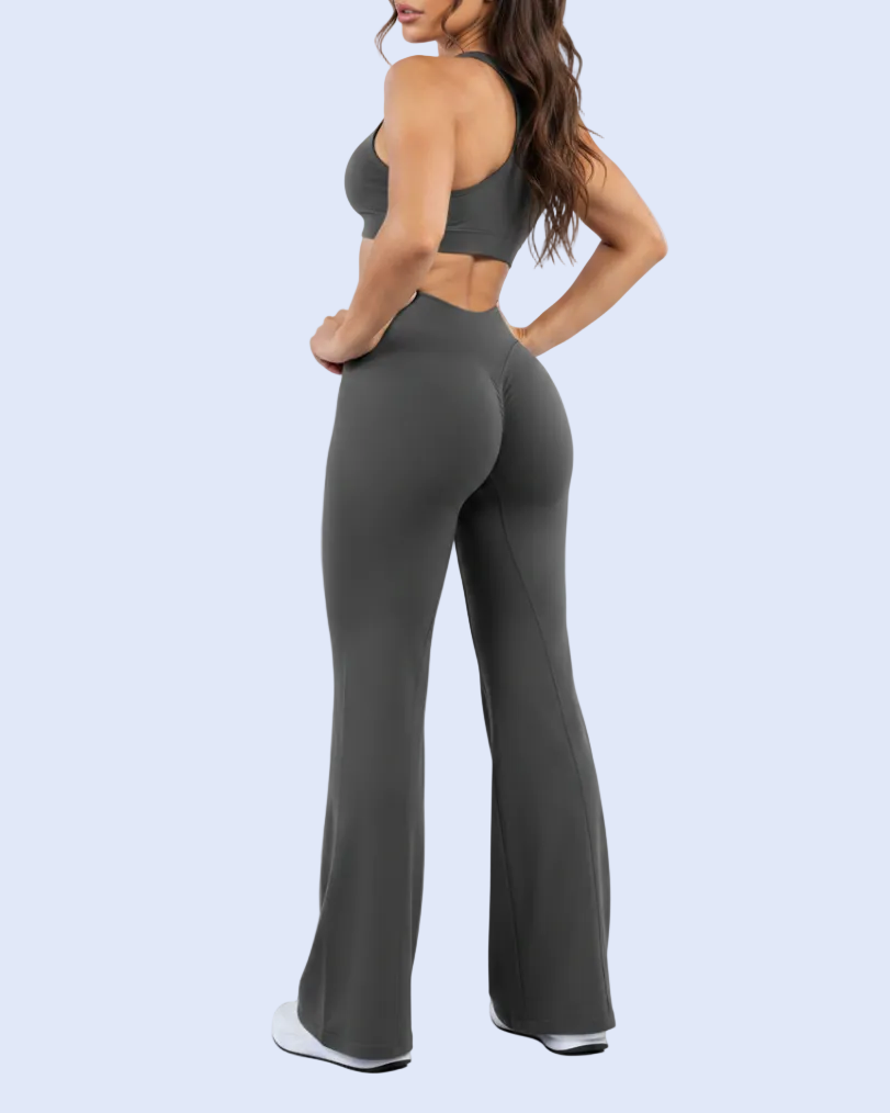Defy Wide Leg - Charcoal Gray - High CTR Back 3/4