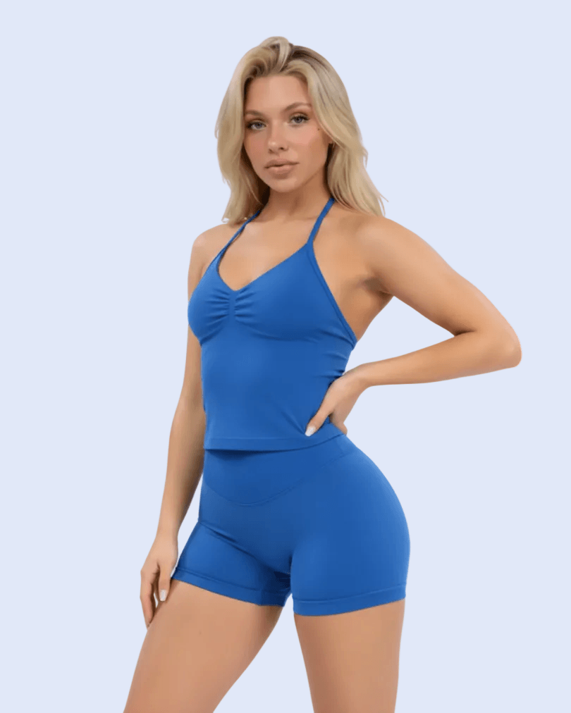 Electric Blue Viral Pose