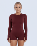 Front full body — burgundy