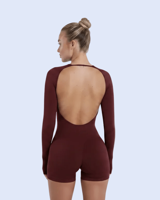 Full back standing — burgundy