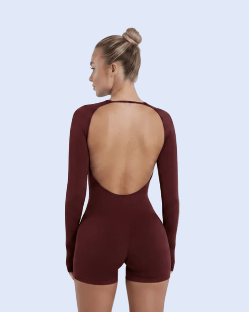 Full back standing — burgundy