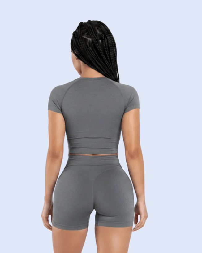 Grey back pose