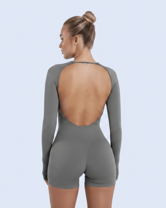 Grey full back view