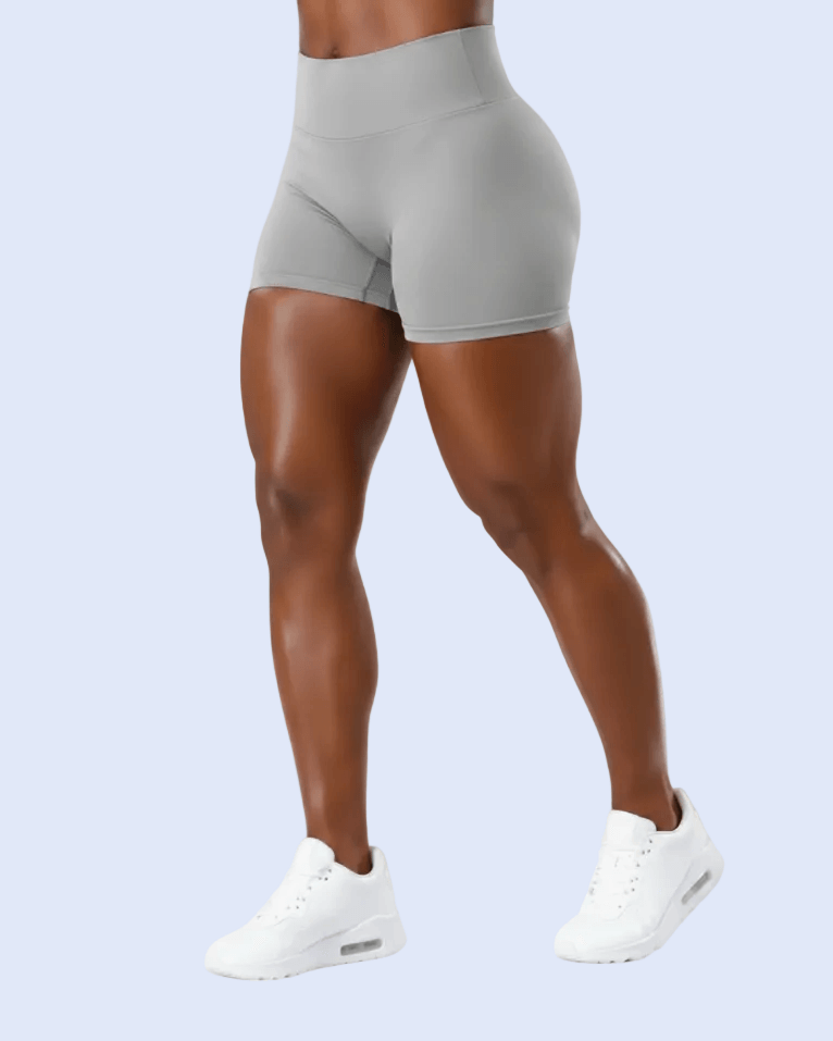 Light Grey Shorts - Side Angle