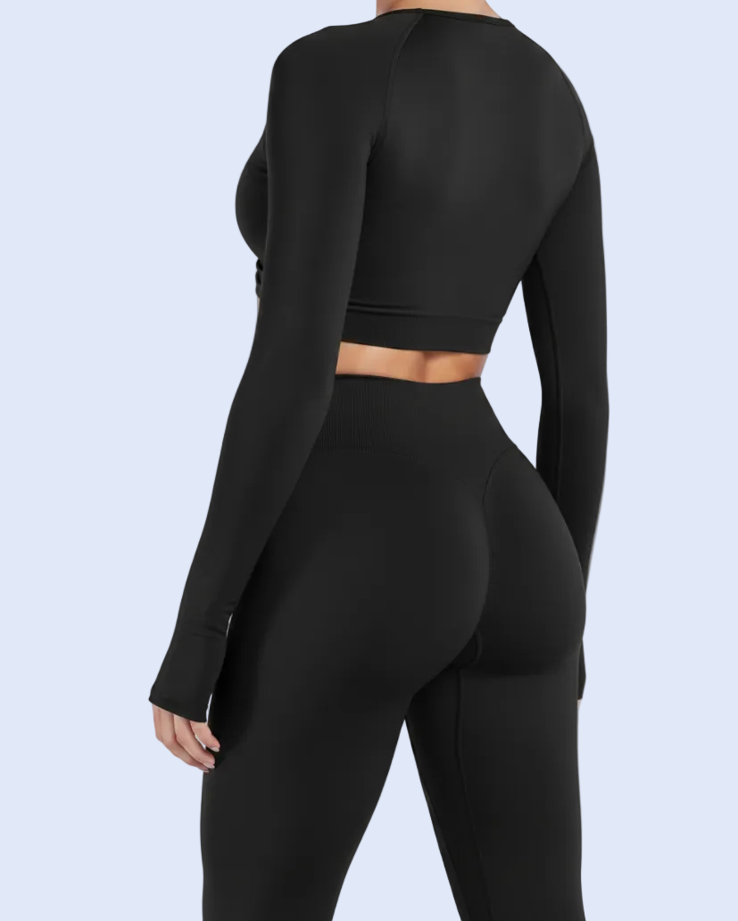 Lock-In Black Twist Top Back Profile