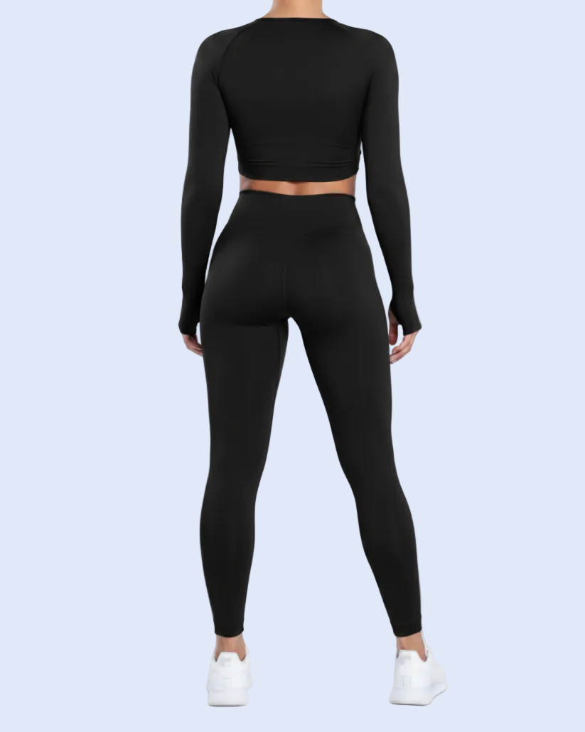 Lock-In Black Twist Top Full Back