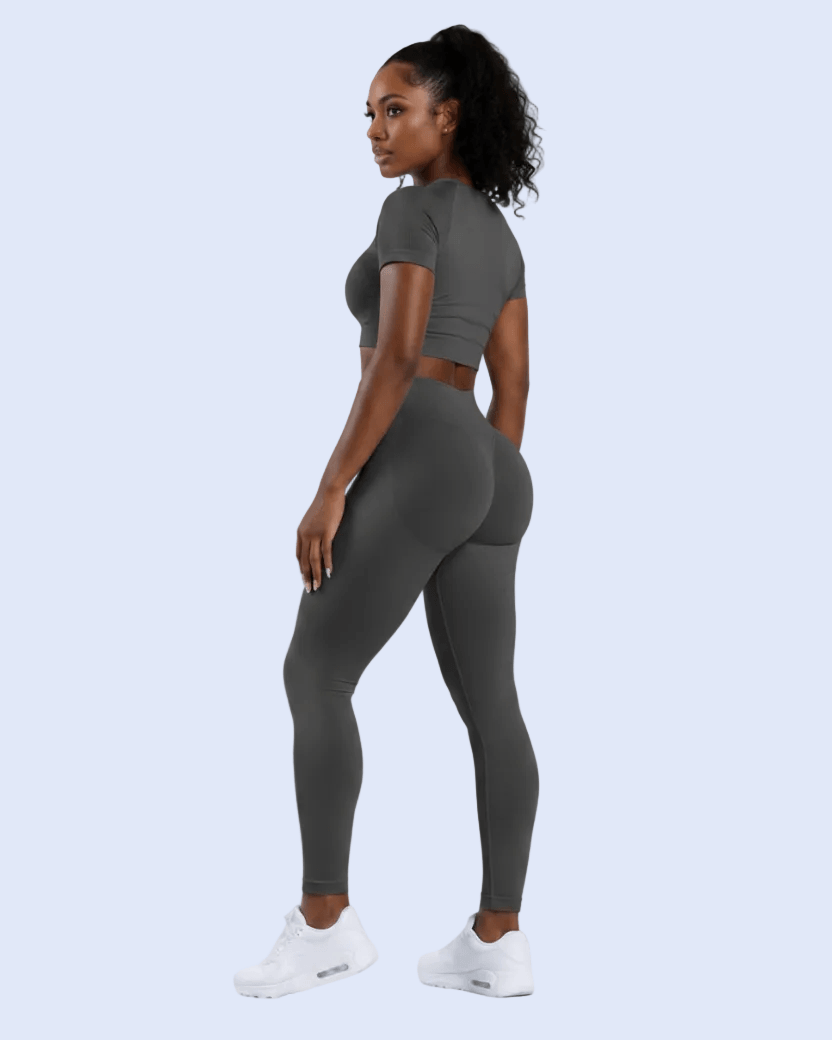 Matching Set Back Angle Dark Grey