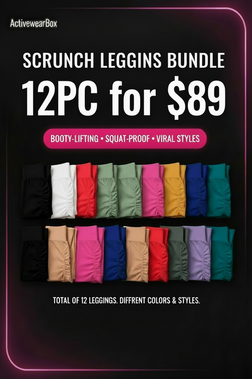 Scrunch Leggings Mystery Box – Folded Flat Lay