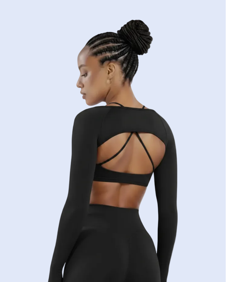 Sculpt Shrug Black - Back View