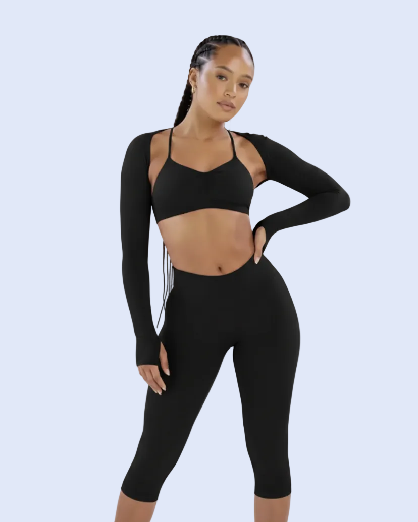 Sculpt Shrug Black - Biker Shorts