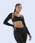Sculpt Shrug Black - Front Lean Fixed Hand