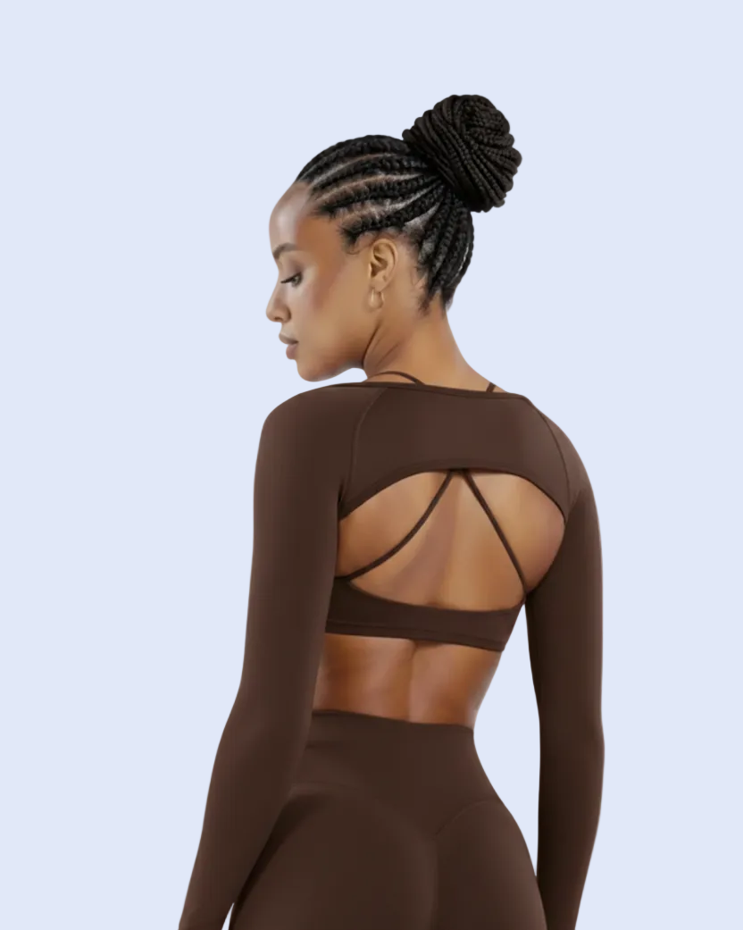 Sculpt Shrug Espresso - Back View