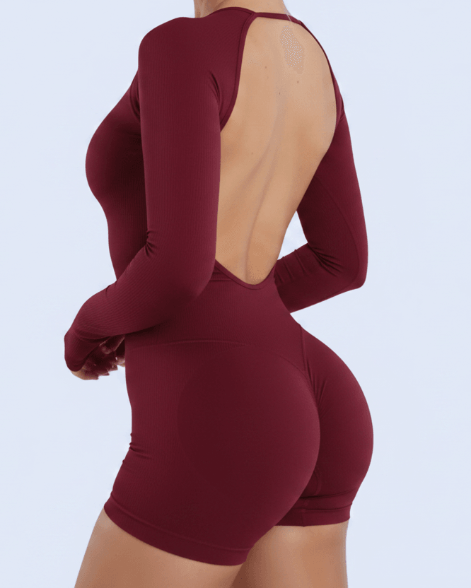 Side profile — burgundy
